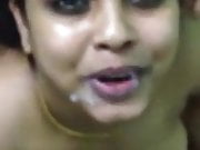Desi Indian Bhabhi Deepthroat Blowjob and Cumshot in Mouth