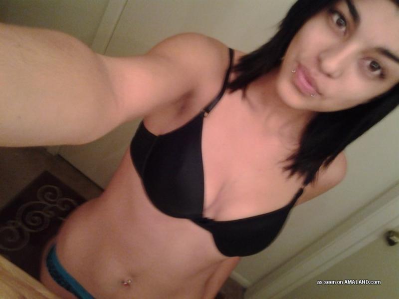 Latina babe shows off her tight body