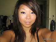 Hot and sexy Asian chick selfshooting